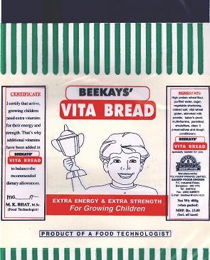 Beekays Vit Bread Boy (device) Device mark 934565 Trademark