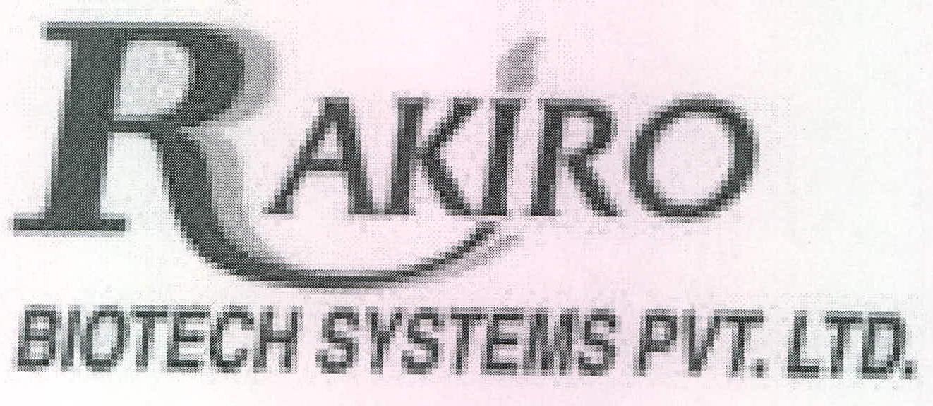 Rakiro Biotech Systems Pvt. Ltd. Device mark 2172542 Trademark