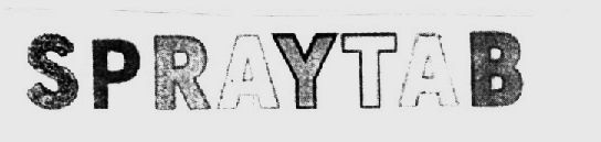 Spraytab ( Label) Device mark 1418460 Trademark