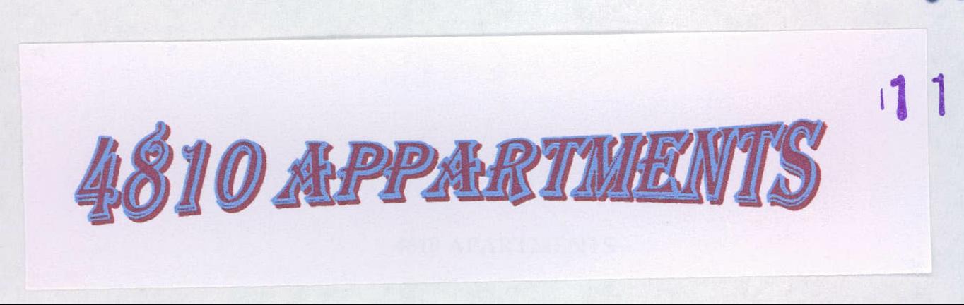 4810 Appartments Device mark 1978330 Trademark