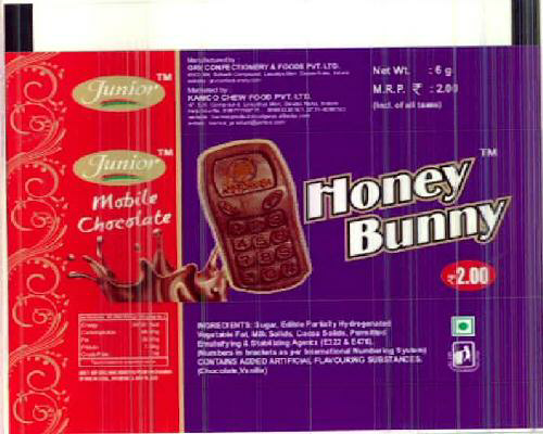 Honey Bunny Device mark 2582055 Trademark