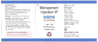 Meropenem Injection Ip Mrpm Device mark 2168327 Trademark