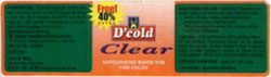 D'cold Clear Device mark 863973 Trademark