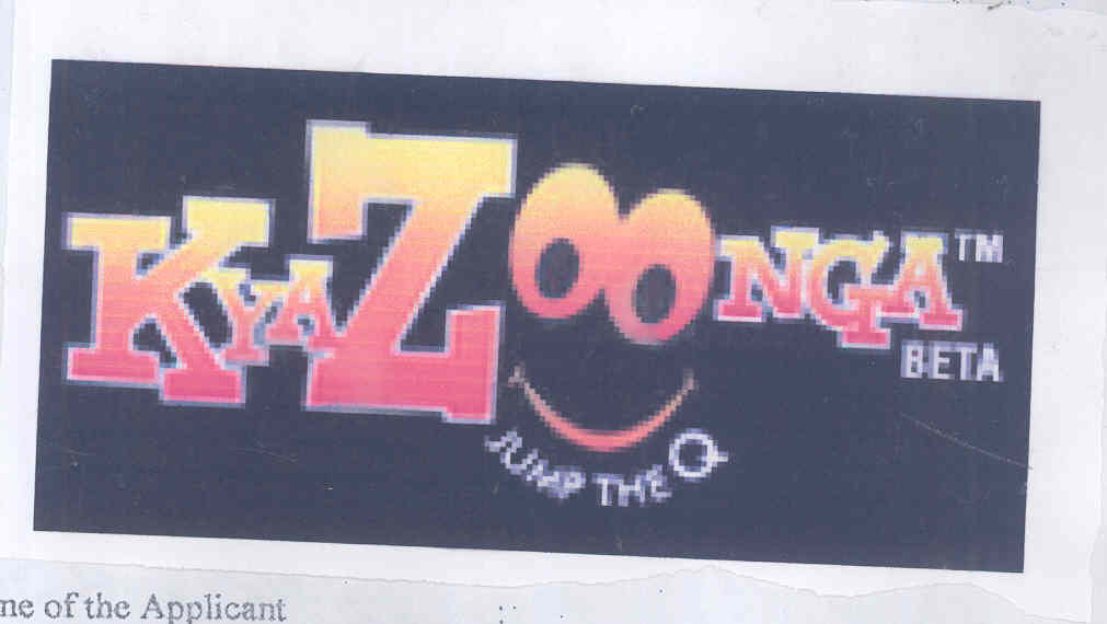 Kya Zoonga (label) Device mark 1570922 Trademark