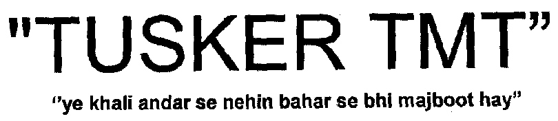 "tusker Tmt" Device mark 2292051 Trademark