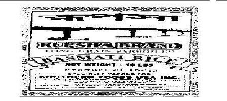 Rupsha Brand Basmati Rice Device mark 1862100 Trademark