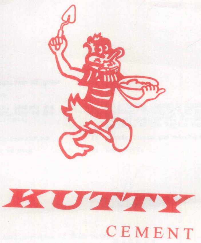Kutty Cement, Cartoon (device) Device mark 782810 Trademark