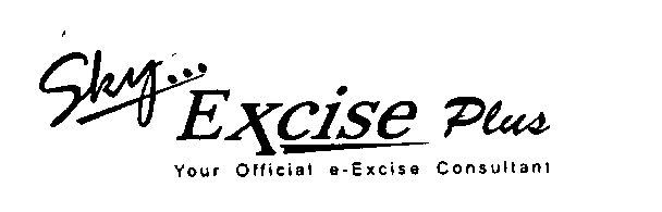 Sky... Excise Plus ( Label) Device mark 1418850 Trademark