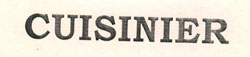 Cuisinier Device mark 2615293 Trademark