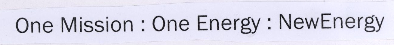 One Mission : One Energy : Newenergy Device mark 1780968 Trademark