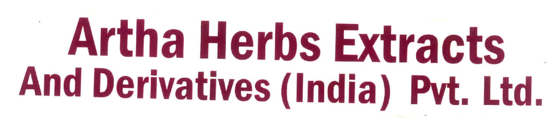 Artha Herbs Extracts And Derivatives (india) Pvt.ltd. Device mark 2693796 Trademark
