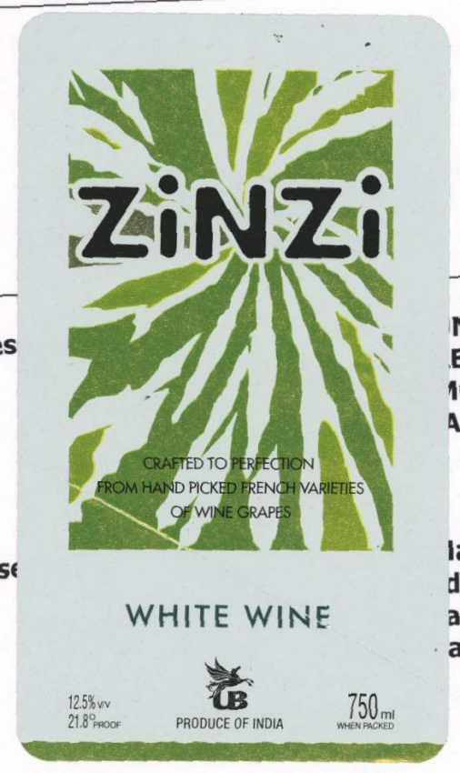 Zinzi White Wine Device mark 1576151 Trademark