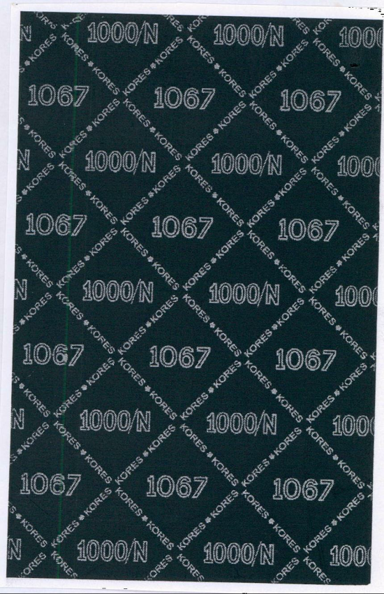 Kores 1067 1000/n Device mark 2091321 Trademark