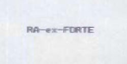 Ra-ex-forte Device mark 1057361 Trademark