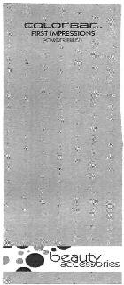 Colorbar First Impressions (label) Device mark 2567868 Trademark