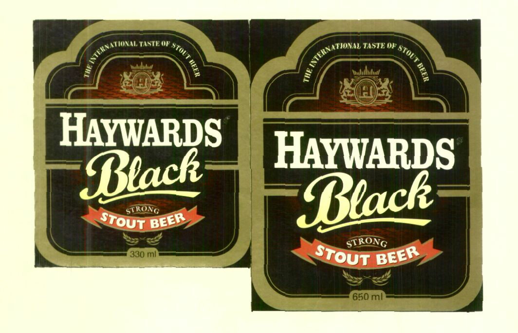 Haywards Black Strong Stout Beer (device Of Shields) Device mark 1416903 Trademark