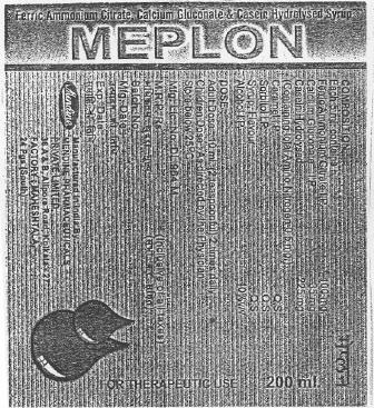 Meplon (label) Device mark 2221854 Trademark