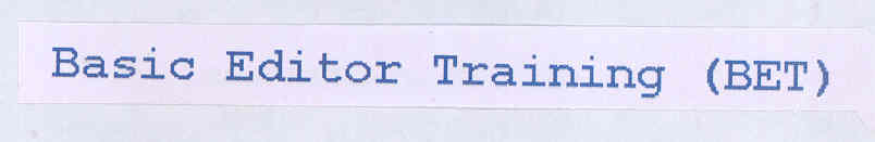 Basic Editor Traning (bet) Device mark 1755122 Trademark