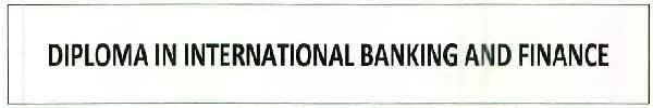 Diploma In International Banking And Finance (dibf) Device mark 2595795 Trademark