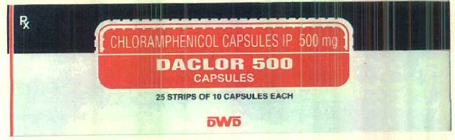 Daclor 500 Capsules Device mark 2715041 Trademark