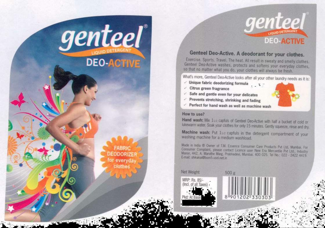 Genteel Deo-active (label) Device mark 1996432 Trademark