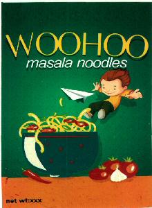 Woohoo Masala Noodles (label) Device mark 2609875 Trademark