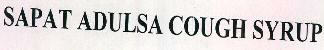 Sapat Adulsa Cough Syrup Device mark 2475144 Trademark