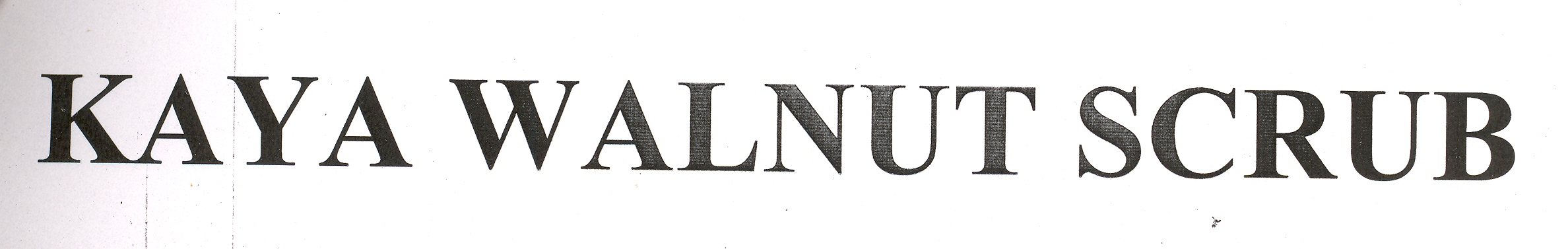 Kaya Walnut Scrub Device mark 1452554 Trademark