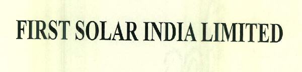 First Solar India Limited Device mark 2453886 Trademark