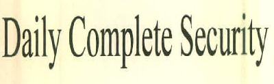 Daily Complete Security Device mark 2841478 Trademark