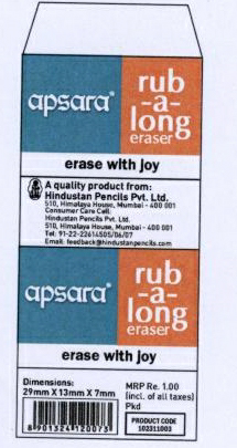 Apasara Rub -a - Long Device mark 1962094 Trademark