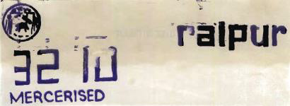 Raipur 3210 Mercerised. Device mark 931429 Trademark