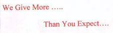 We Give More Than You Expect Device mark 1849060 Trademark