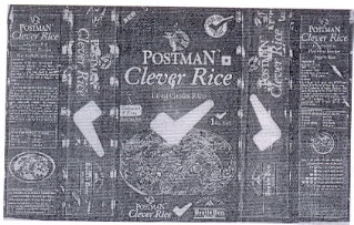 Postman Clever Rice (label) [device] Device mark 1313963 Trademark
