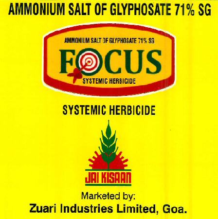 Focus Systemic Herbicide (device Of Sun And Leaves) Device mark 2351883 Trademark
