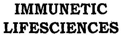 Immunetic Lifesciences Device mark 2939078 Trademark