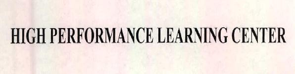 High Performance Learning Center Device mark 2459823 Trademark