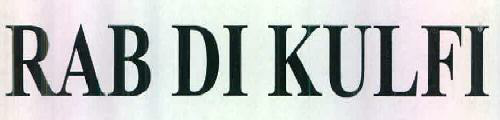 Rab Di Kulfi Device mark 2685539 Trademark