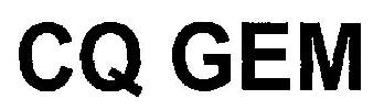Cq Gem Device mark 2962369 Trademark