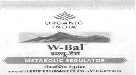 Organic India W-bal (label) Device mark 2519579 Trademark