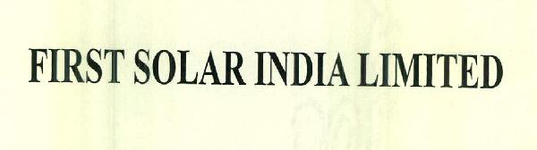 First Solar India Limited Device mark 2453890 Trademark