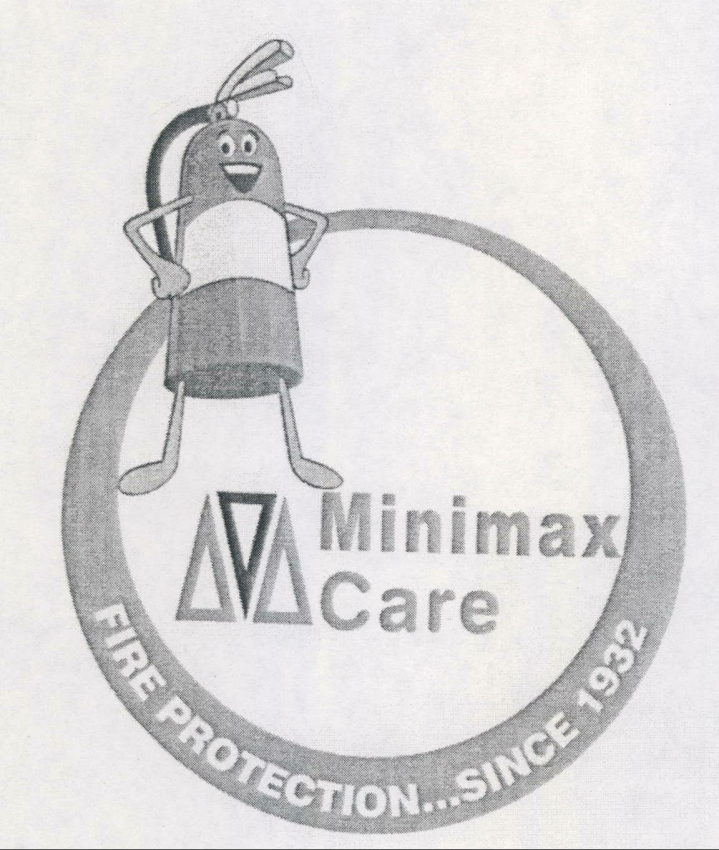 Minimax Care Fire Protection... Since 1932 Extinguishing Anxiety (logo) Device mark 1410986 Trademark
