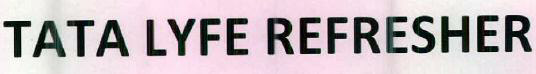 Tata Lyfe Refresher Device mark 2601608 Trademark