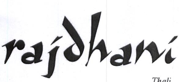 Rajdhani Thali Device mark 1884381 Trademark