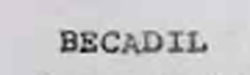Becadil Device mark 625658 Trademark