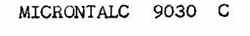 Microntalc 9030 C Device mark 707204 Trademark