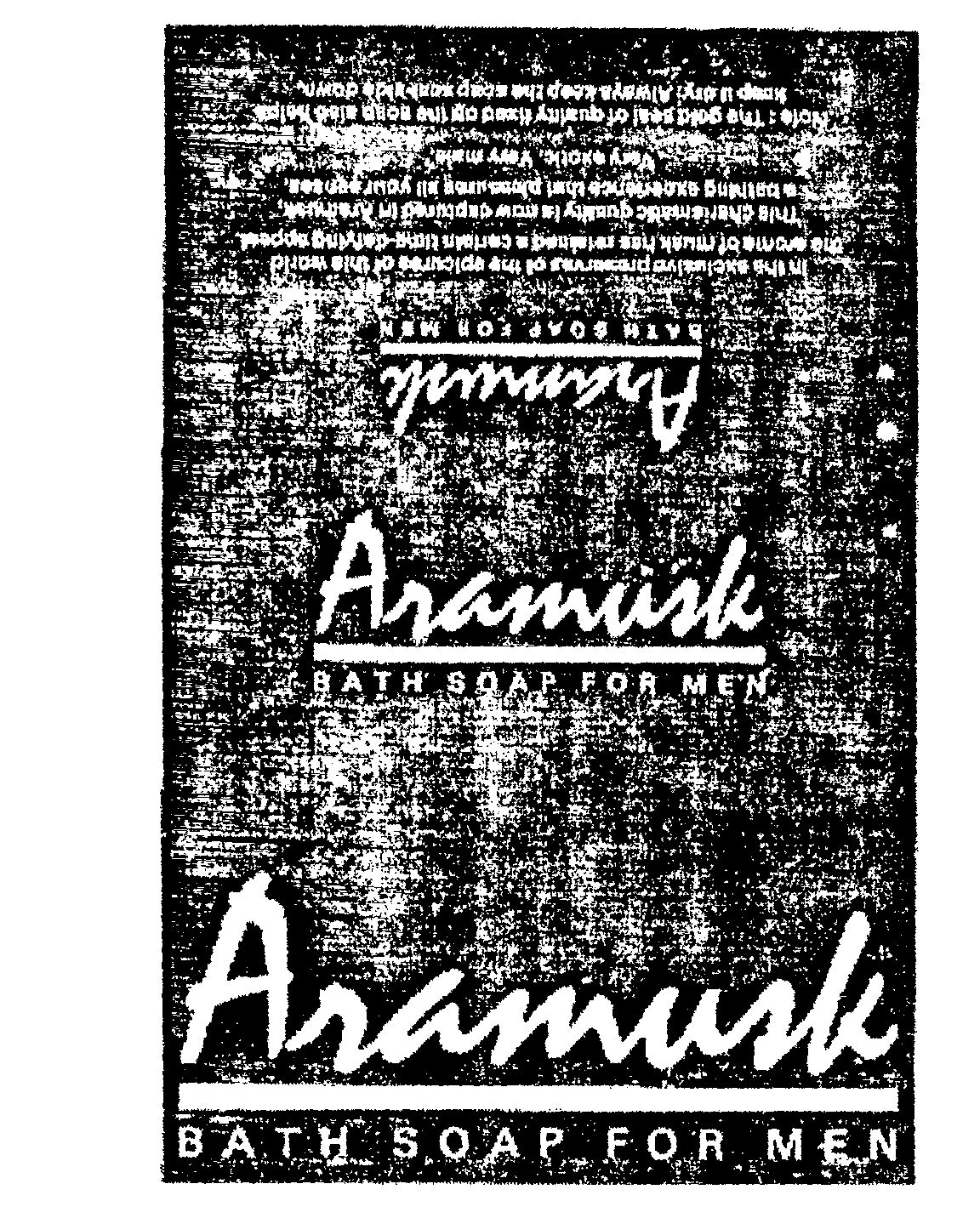 Aramark Bath Soap For Men (lable) Device mark 446249 Trademark
