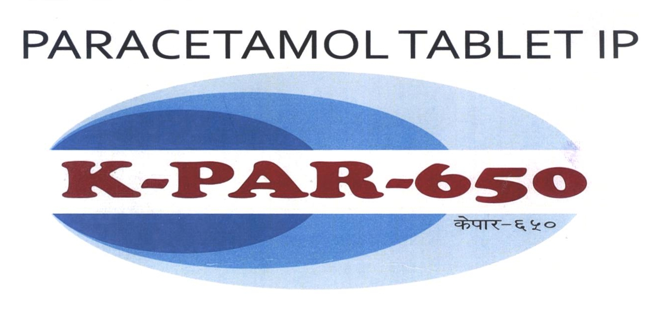 Paracetamol Tablet Ip K-par-650 Device mark 2366518 Trademark