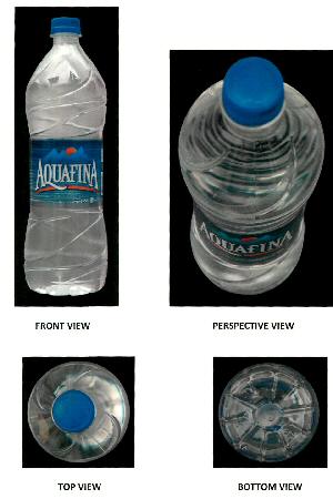 Aquafina Bottle ( With Label ) ( 3d Mark ) Device mark 2351006 Trademark