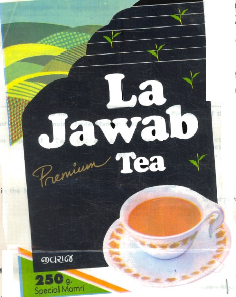 La Jawab Tea (dev. Of Cup & Leaves) Device mark 613123 Trademark